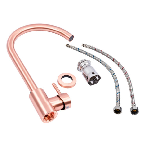 Фото - Смеситель кухонный VALESO JW449 PVD медный