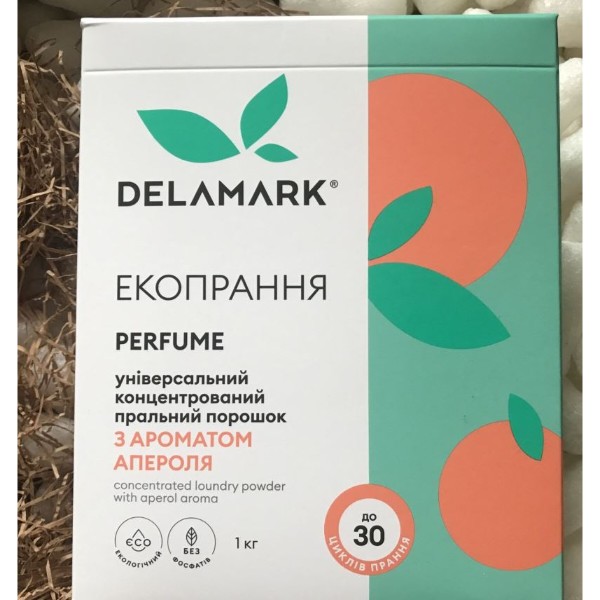 Фото - Стиральный порошок DeLaMark с ароматом Апероля 1 кг (4820152332509)