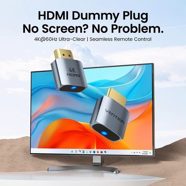 Фото - Переходник HDMI Vention HDMI F 4K 60Гц, Aluminium alloy, blue (AIXH0)