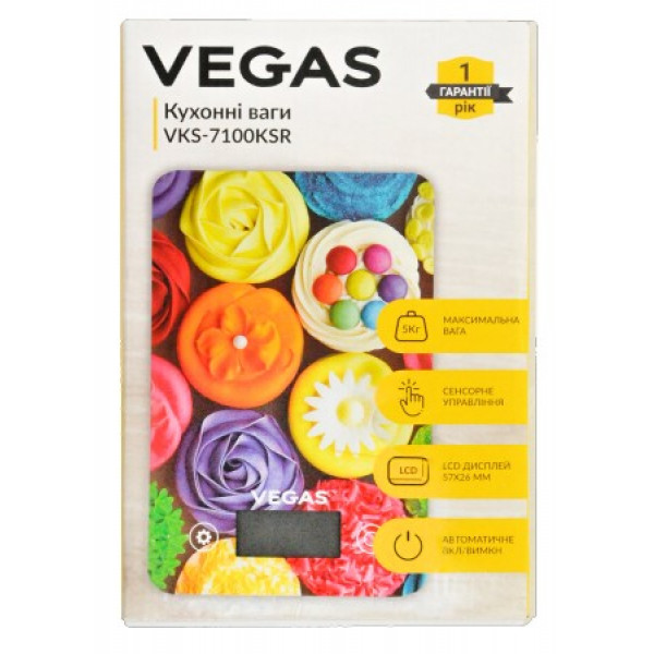 Фото - Весы кухонные Vegas VKS-7100KSR