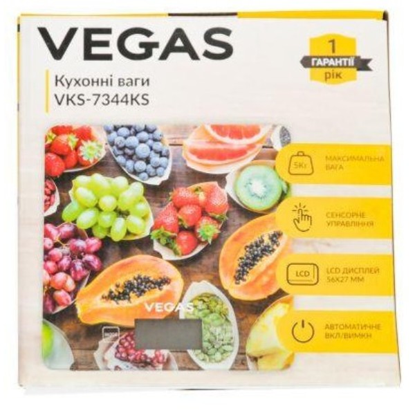 Фото - Весы кухонные Vegas VKS-7344KS