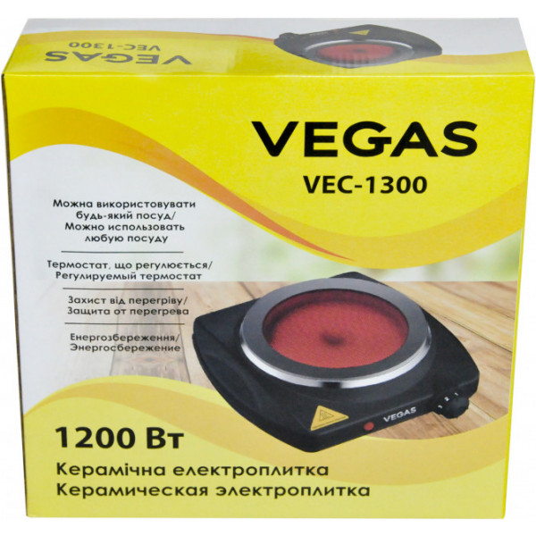 Фото - Плита электрическая настольная Vegas VEС-1300