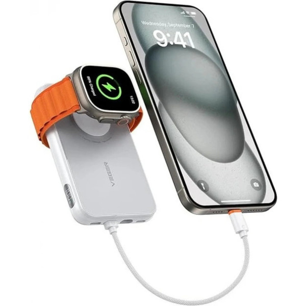 Фото - Батарея мобільна Veger V1171 10000mAh 20W White (X001XEVZ3L)