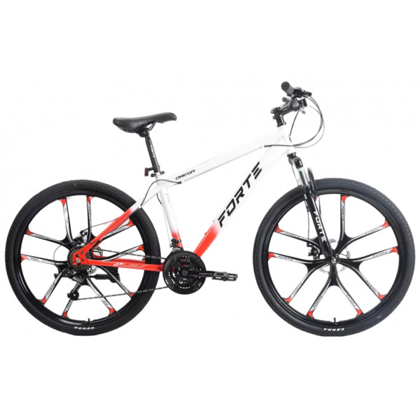 Фото - Двоколісний велосипед Forte OMEGA 17"/27.5" White/Red