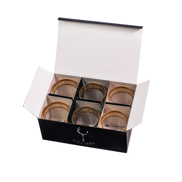 Фото - Набор стаканов VEMA LUDOVICA MELANIA GOLD 365 мл 6 шт. (99001918)