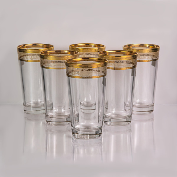 Фото - Набор стаканов VEMA LUDOVICA MELANIA GOLD 378 мл 6 шт. (99001925)