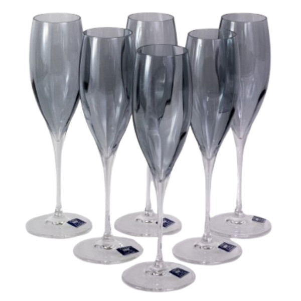 Фото - Набір келихів VEMA MONALISA ALLEGRIA SMOKE 260 мл 6 шт. (99001628)