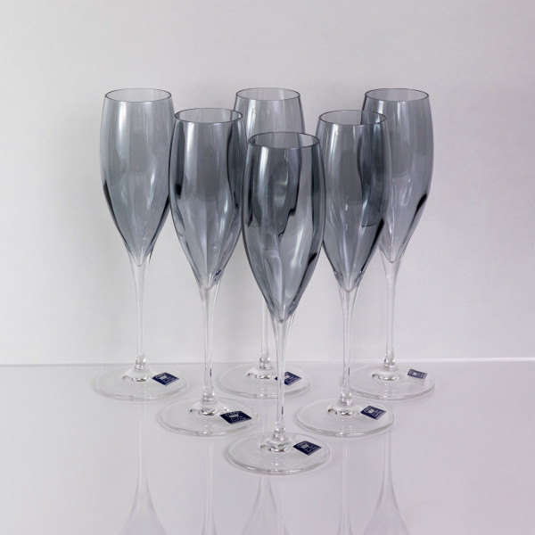 Фото - Набір келихів VEMA MONALISA ALLEGRIA SMOKE 260 мл 6 шт. (99001628)