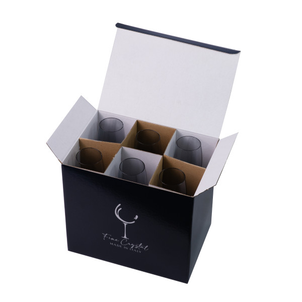 Фото - Набір келихів VEMA MONALISA ALLEGRIA SMOKE 260 мл 6 шт. (99001628)