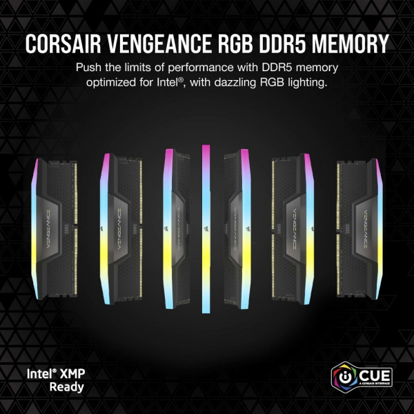 Фото - Память DDR Corsair DDR5 2x24GB/6400 Vengeance Black (CMK48GX5M2B6400C36)