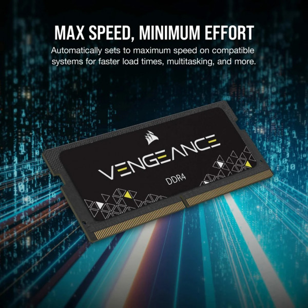 Фото - Память DDR Corsair Vengeance SO-DIMM DDR4 3200MHz 8GB (CMSX8GX4M1A3200C22)