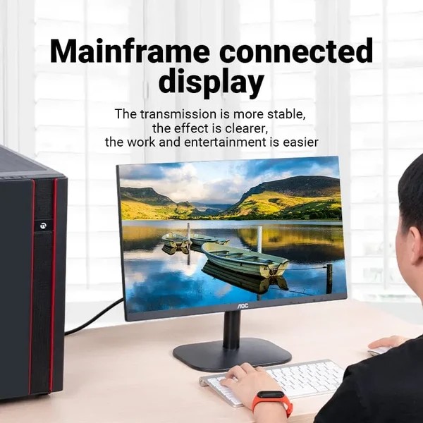 Фото - Кабель VGA Vention VGA 15M-15M 5 м Black (DAEBJ)