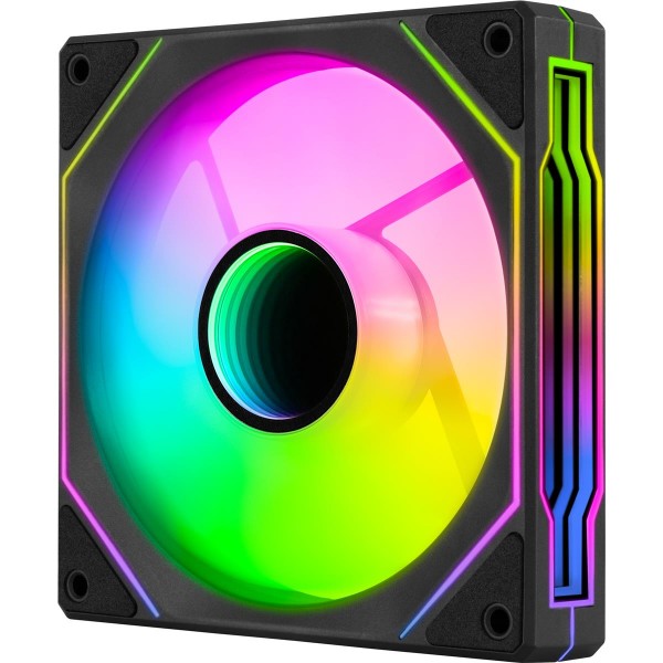 Фото - Корпусний вентилятор AEROCOOL Phantom M-3 Reverse 12 PWM ARGB Black (ACF3-MR11227.11)