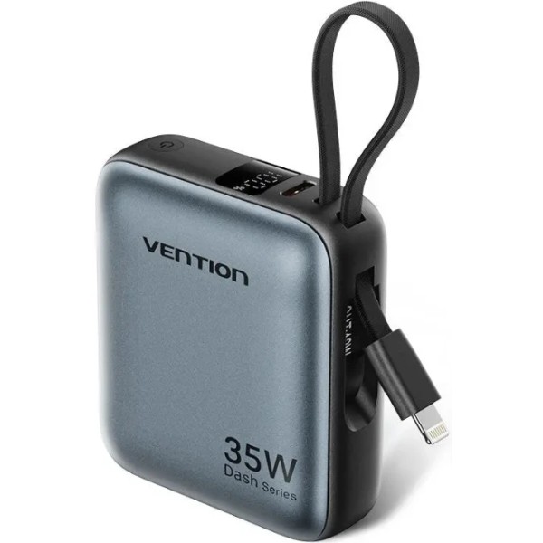 Фото - Батарея мобильная Vention 10000mAh 35W PD, USB-C In/Out (FHFH0)