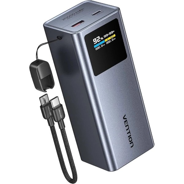 Фото - Батарея мобильная Vention 20000mAh 100W PD,QC3.0, USB-A,USB-C In/Out (FKCH0)