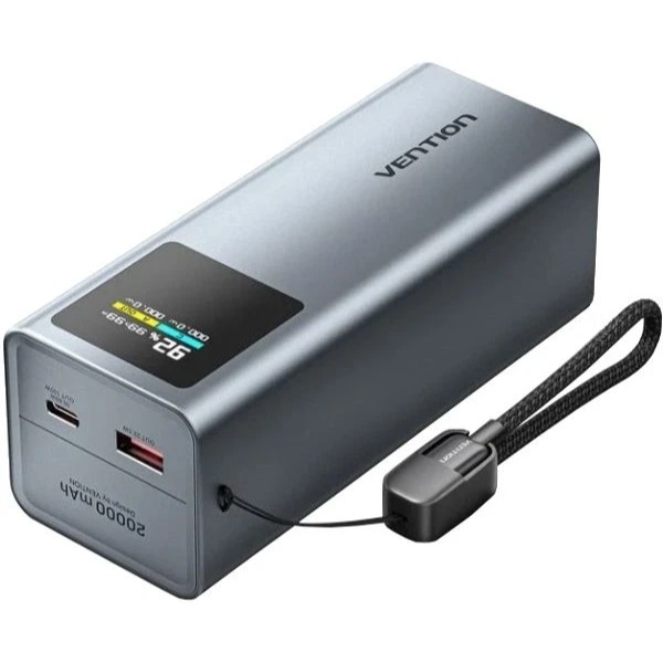 Фото - Батарея мобильная Vention 20000mAh 100W PD,QC3.0, USB-A,USB-C In/Out (FKCH0)
