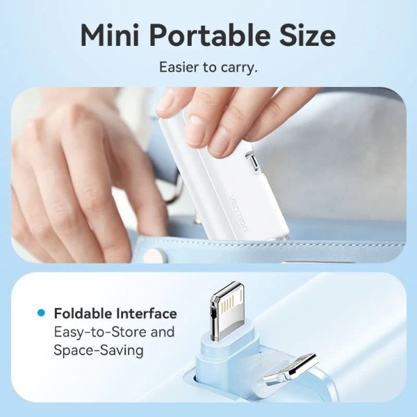 Фото - Батарея мобільна Vention 4800mAh 22,5W PD, USB-C In/Out (FHRP0)