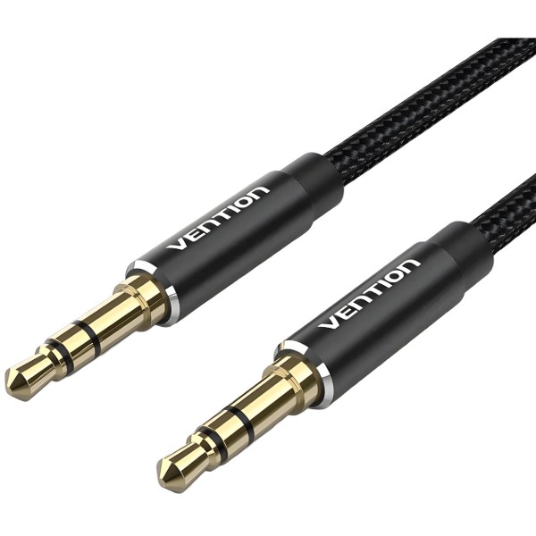 Фото - Кабель 3.5 мм - 3.5 мм Vention AUX Audio TRS M/M, 1.0м black (BAWBF)
