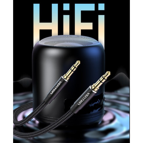 Фото - Кабель 3.5 мм - 3.5 мм Vention AUX Audio TRS M/M, 1.0м black (BAWBF)