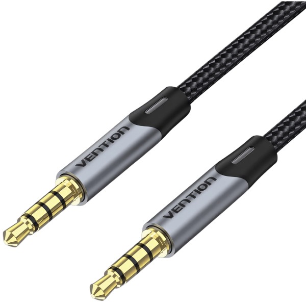 Фото - Кабель 3.5 мм - 3.5 мм Vention AUX Audio TRS M/M, 1.0м, gray (BAQHF)