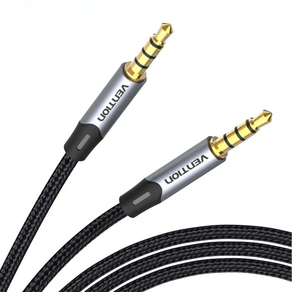 Фото - Кабель 3.5 мм -3.5 мм Vention AUX Audio TRS M/M, 0.5м, gray (BAQHD)