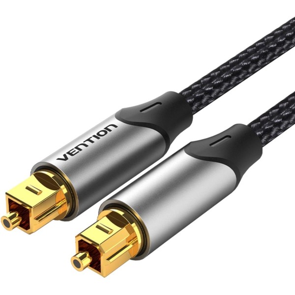 Фото - Кабель Optical Vention Audio Toslink M/M - S/PDIF, 1м, Dolby Digital 5.1, gray (BAVHF)
