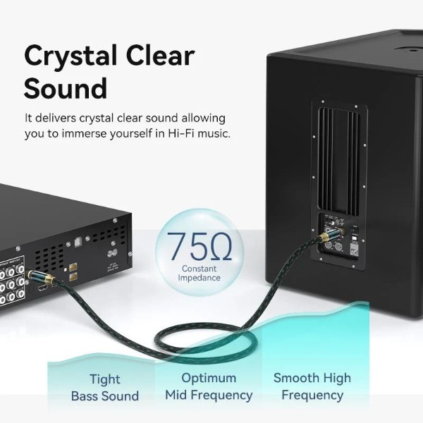 Фото - Кабель USB type A - USB type A Vention AUX coaxial HiFi RCA M/M 2 м Green (BCTGH)