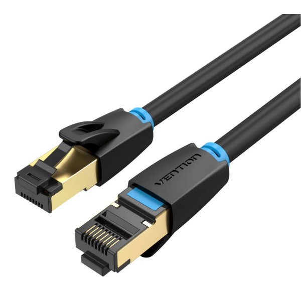Фото - Кабель патч-корд Vention CAT 8 SFTP Ethernet, 1 m Black (IKABF)