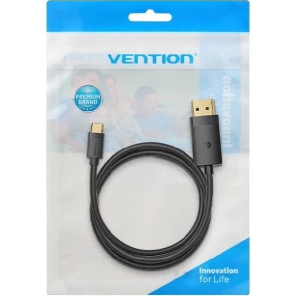 Фото - Кабель Vention USB 3.1 Type-C M - DisplayPort M 1 м Black (CRJBF)