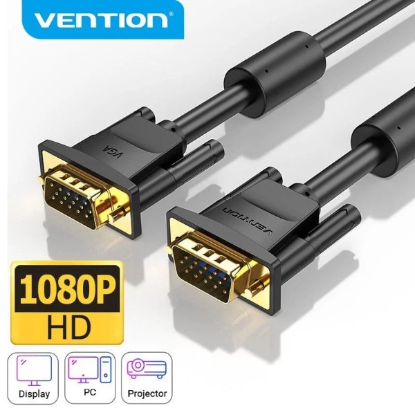 Фото - Кабель Vention VGA 15M-15M 8 м Black (DAEBK)