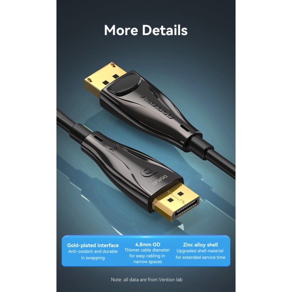 Фото - Кабель Vention DisplayPort M - M 5 м V1.4 (HCBBJ)