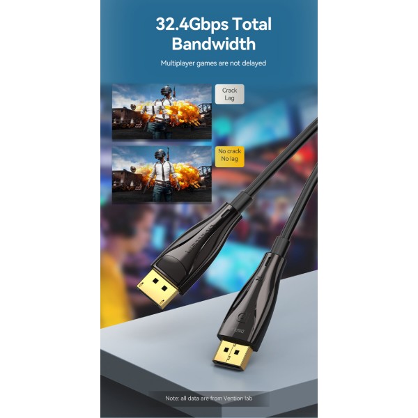 Фото - Кабель Vention DisplayPort M - M 5 м V1.4 (HCBBJ)