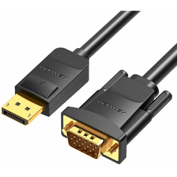 Фото - Кабель Vention DisplayPort M - VGA M 2 м 1080P Black (HBLBH)
