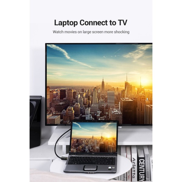 Фото - Кабель Vention DisplayPort M - VGA M 2 м 1080P Black (HBLBH)