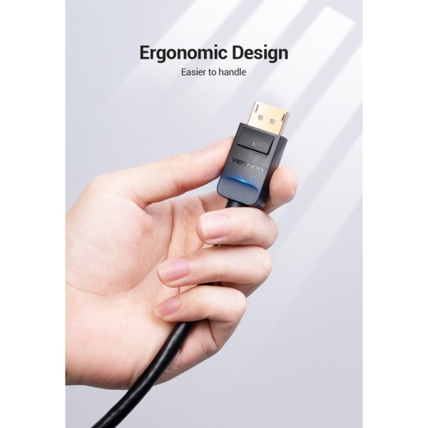 Фото - Кабель Vention DisplayPort M - VGA M 2 м 1080P Black (HBLBH)
