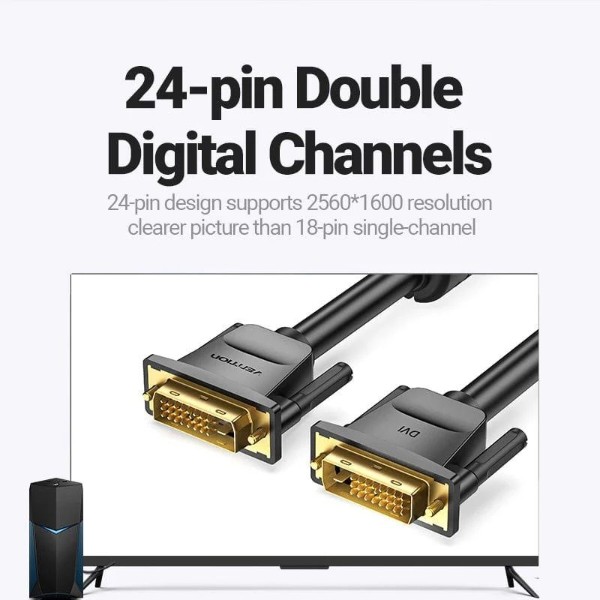 Фото - Кабель Vention DVI-D 24M - 24M 3 м (EAABI)