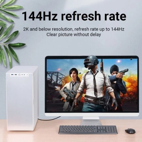 Фото - Кабель Vention Mini DisplayPort - DisplayPort M/M 2 м 4K Black (HAABH)