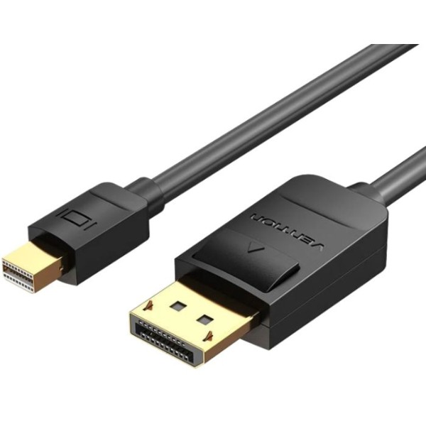 Фото - Кабель Vention Mini DisplayPort - DisplayPort M/M 2 м 4K Black (HAABH)