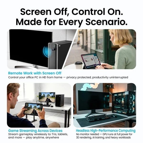 Фото - Переходник HDMI Vention HDMI F 4K 60Гц, Aluminium alloy, blue (AIXH0)