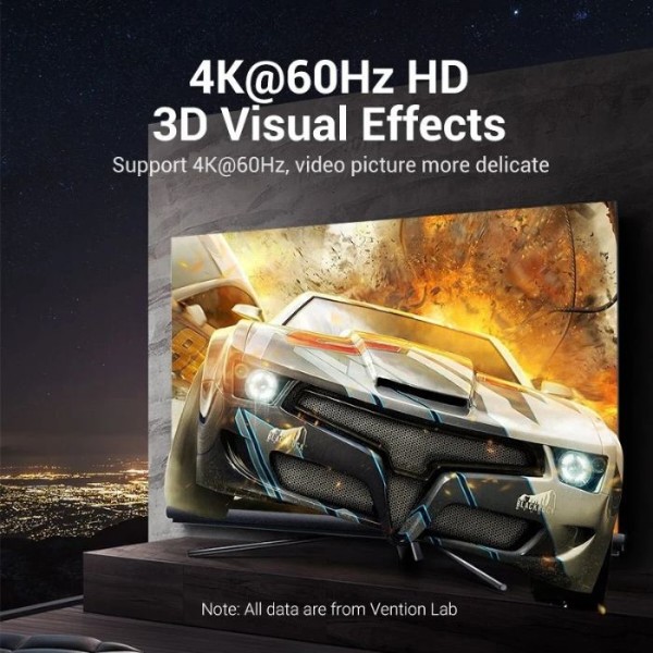 Фото - Переходник HDMI Vention HDMI F -> mini HDMI M, 4K 60Гц black (AISB0)