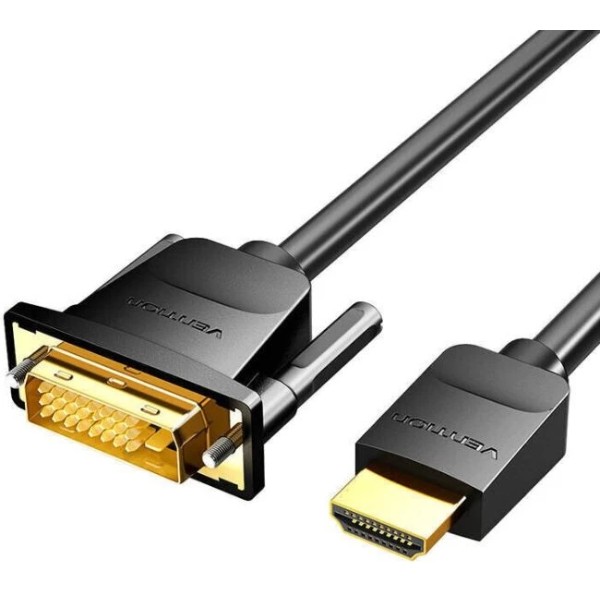 Фото - Кабель HDMI - DVI Vention HDMI M - DVI (24+1 24+5), 3.0 м (ABFBI) Фото - Кабель HDMI - DVI Vention HDMI M - DVI (24+1 24+5), 3.0 м (ABFBI)