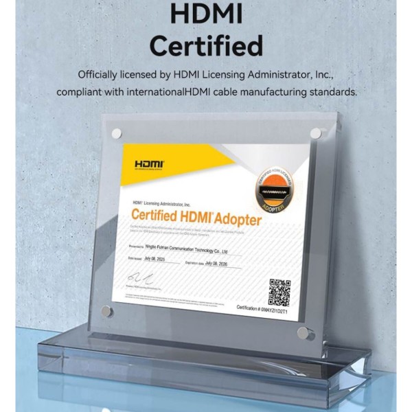 Фото - Кабель HDMI Vention HDMI M - M, 70.0м, V2.0, Optical 4K 60Гц Black Zinc Alloy (ALSBAX)