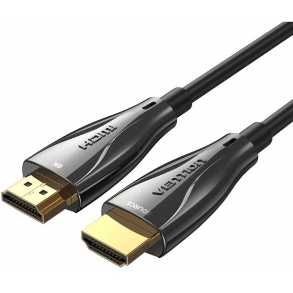 Фото - Кабель HDMI Vention HDMI M - M, 80.0 м, V2.0, Optical 8K 60Гц 18Gbps Dolby 7.1 PVC Black Zinc Alloy (ALBBAF)