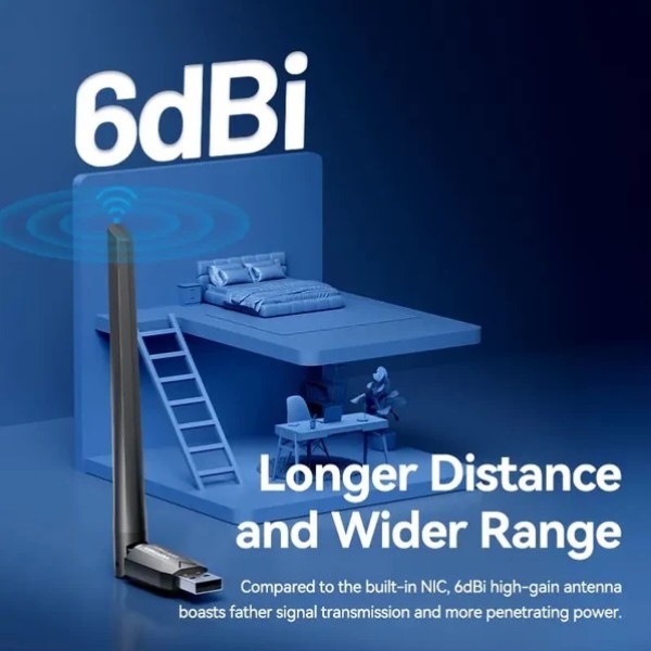 Фото - USB-адаптер мережі WiFi Vention KDTB0