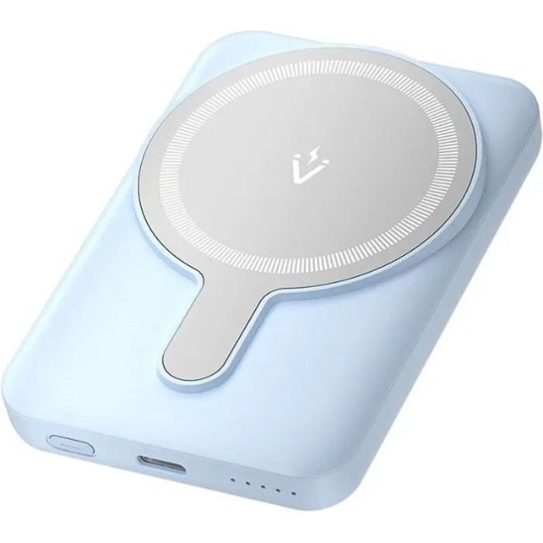 Фото - Батарея мобільна Vention Magnetic Wireless 5000mAh 20W Blue (FHSL0)