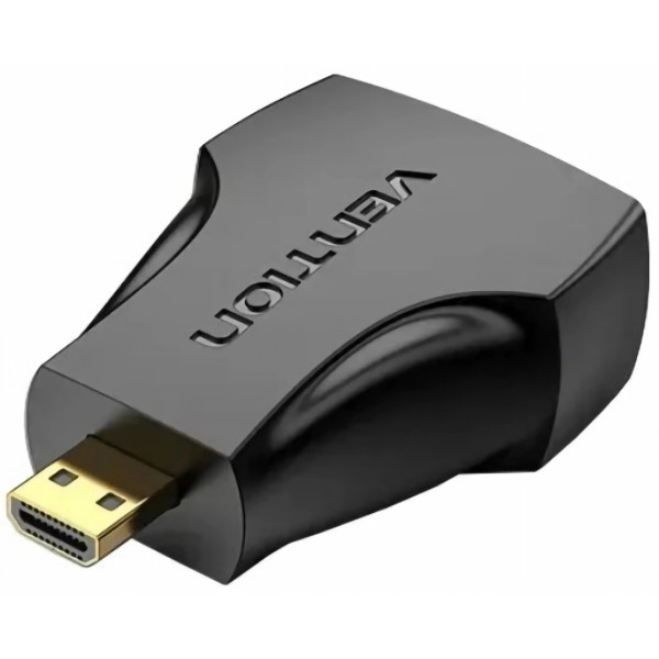 Фото - Перехідник HDMI Vention Micro HDMI M - HDMI F, PVC black (AITB0)