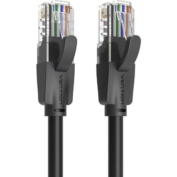 Фото - Кабель патч-корд Vention UTP Cat.6 3 м Black (IBEBI)