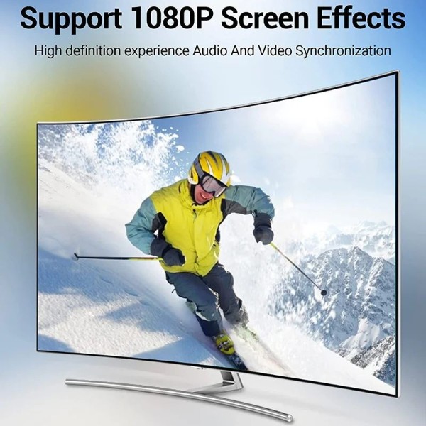 Фото - Кабель HDMI Vention HDMI M - Mini M, 1.0 м, V2.0 4K 60Гц 18Gbps PVC (VAA-D02-B100)