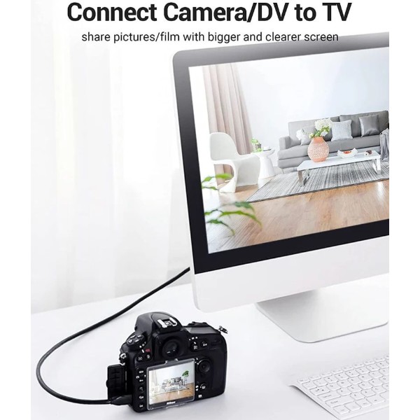 Фото - Кабель HDMI Vention HDMI M - Mini M, 1.0 м, V2.0 4K 60Гц 18Gbps PVC (VAA-D02-B100)