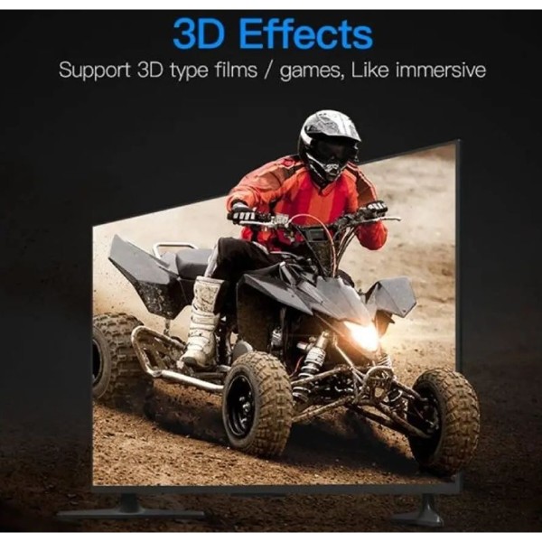 Фото - Кабель HDMI Vention HDMI M - Micro M, 3.0 м, V2.0 4K 60Гц 18Gbps HDR Dolby PVC (VAA-D03-B300)